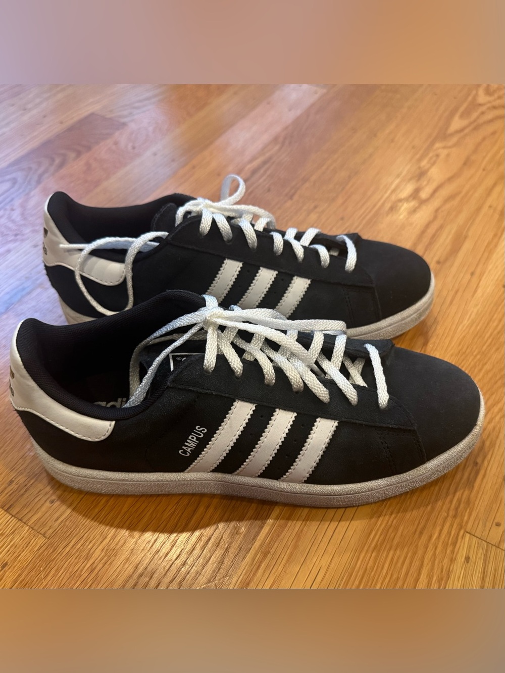 Adidas Campus 00 Men's Black & White Sneakers, Sz 7